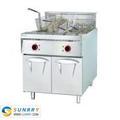 Electric 2-Tank Fryer With timer