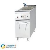 Stainless Steel 1-Tank Gas Fryer With Cabinet