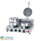 2-plate Waffle Baker With timer