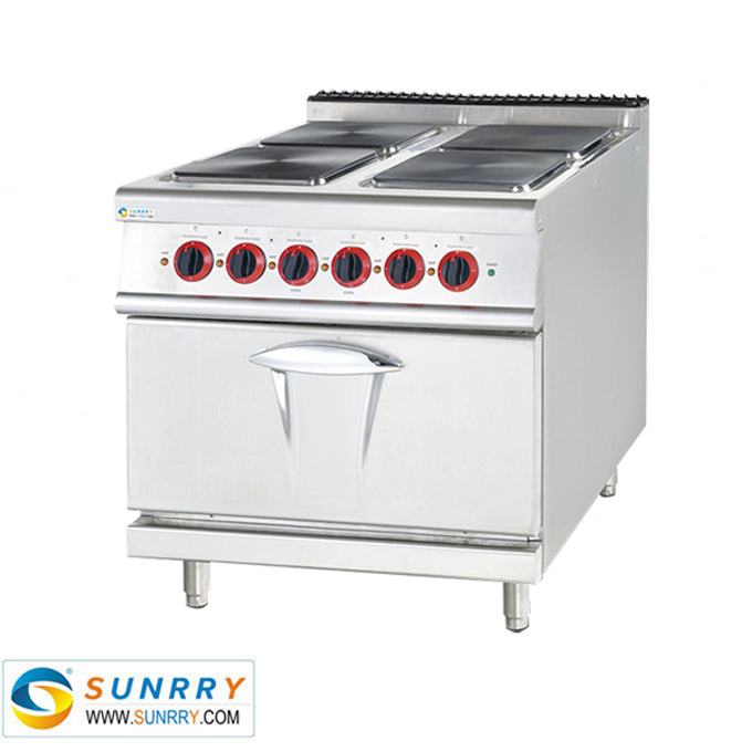 Electric Range With 4-Burner and Electric Oven