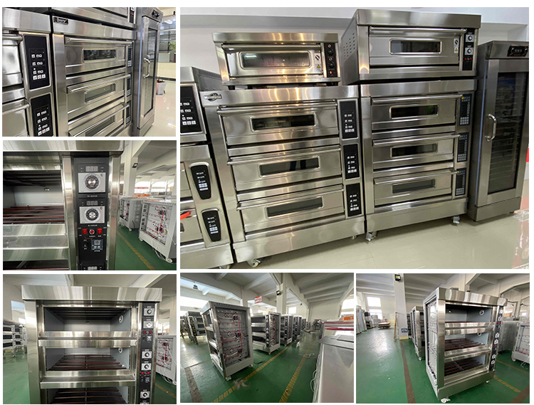 Electric Gas 1 2 3 Deck Oven Industrial Commercial Bakery Oven