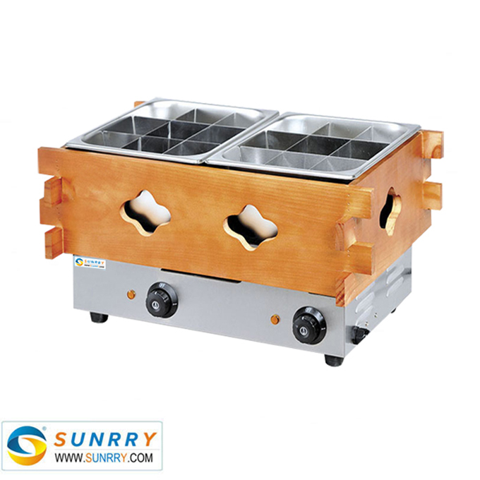 Electric 2 hot plate with 2 pans on top