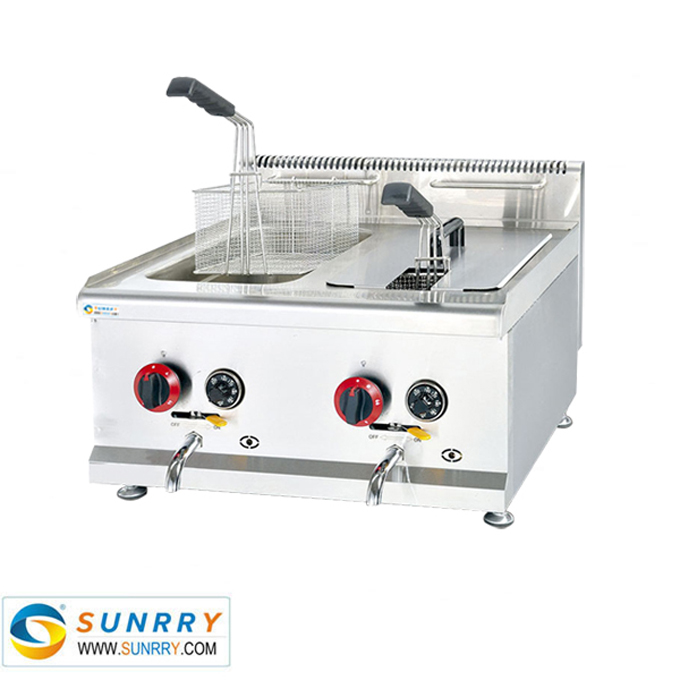Gas temperature-controlled fryer